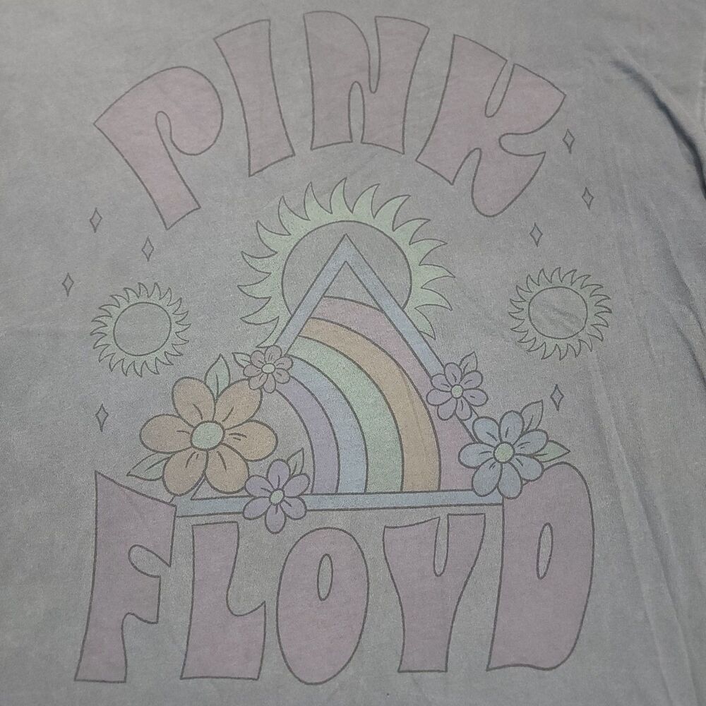American Eagle AE Band Tee Pink Floyd T Shirt Womens M Oversized Gray Retro Top - Picture 2 of 9